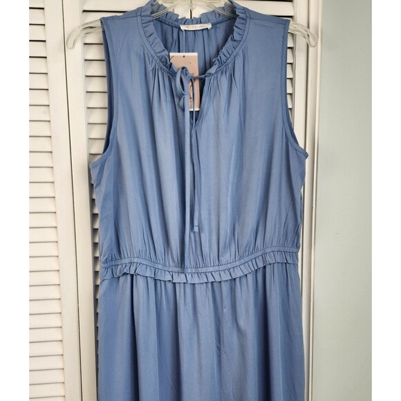 NWT Kirundo Size XL Powder Blue Tiered Maxi Dress Elastic Waist Shower Wedding - Picture 8 of 9